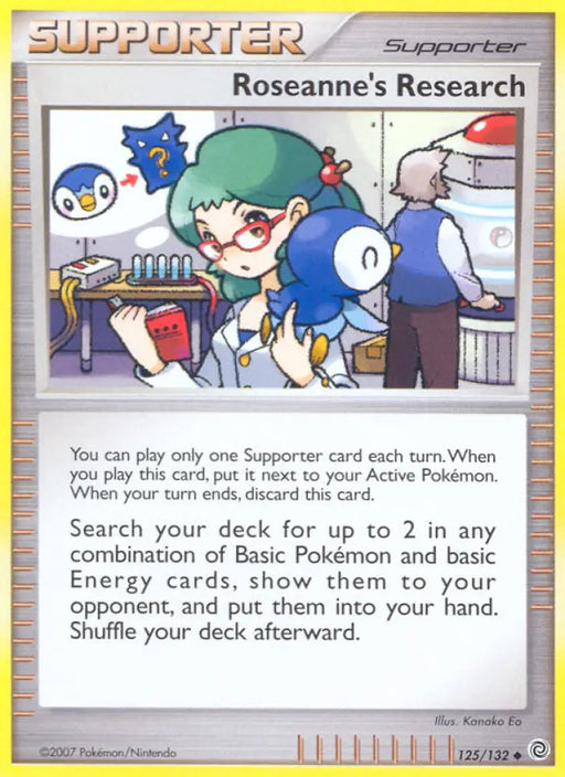 Roseanne’s Research (125/132) [Diamond & Pearl: Secret Wonders] - Pokemon Single
