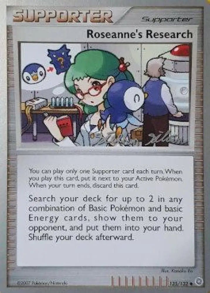 Roseanne’s Research (125/132) (Luxdrill - Stephen Silvestro) [World Championships 2009] - Pokemon Single