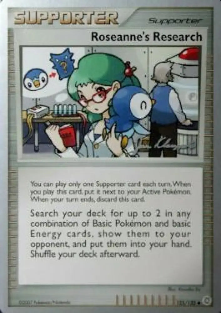 Roseanne’s Research (125/132) (Psychic Lock - Jason Klaczynski) [World Championships 2008] - Pokemon Single