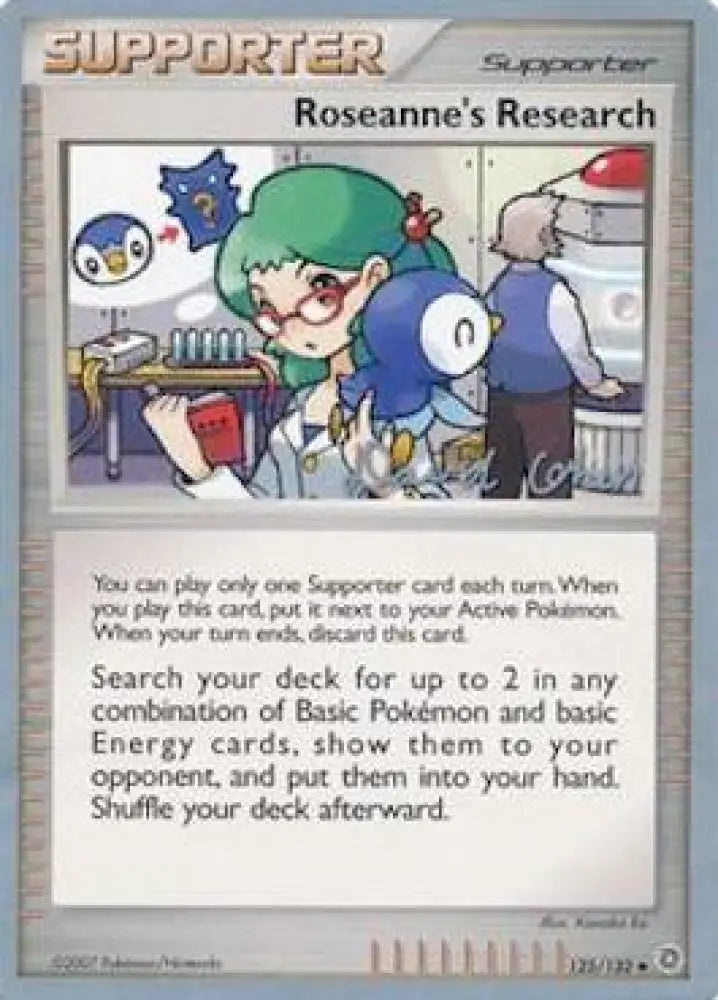 Roseanne’s Research (125/132) (Stallgon - David Cohen) [World Championships 2009] - Pokemon Single