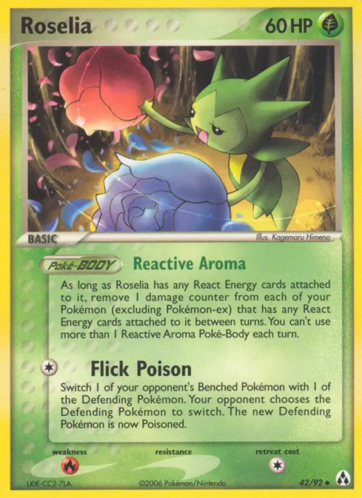 Roselia (42/92) [EX: Legend Maker] - Pokemon Single