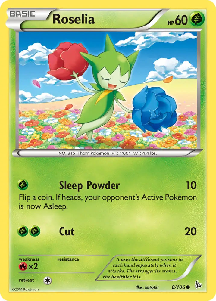 Roselia (8/106) [XY: Flashfire] - Pokemon Single