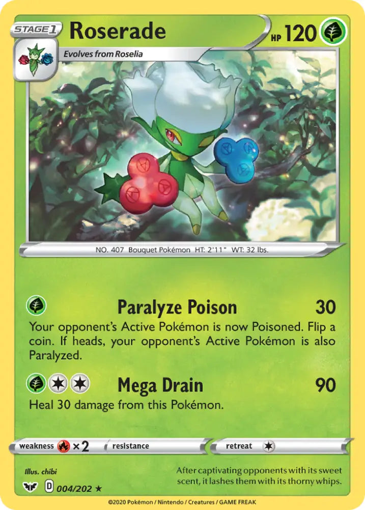 Roserade (004/202) [Sword & Shield: Base Set] - Pokemon Single