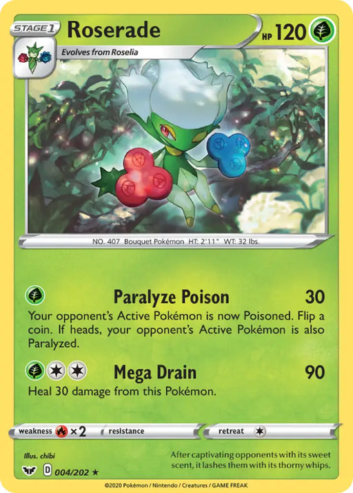 Roserade (004/202) [Sword & Shield: Base Set] - Pokemon Single