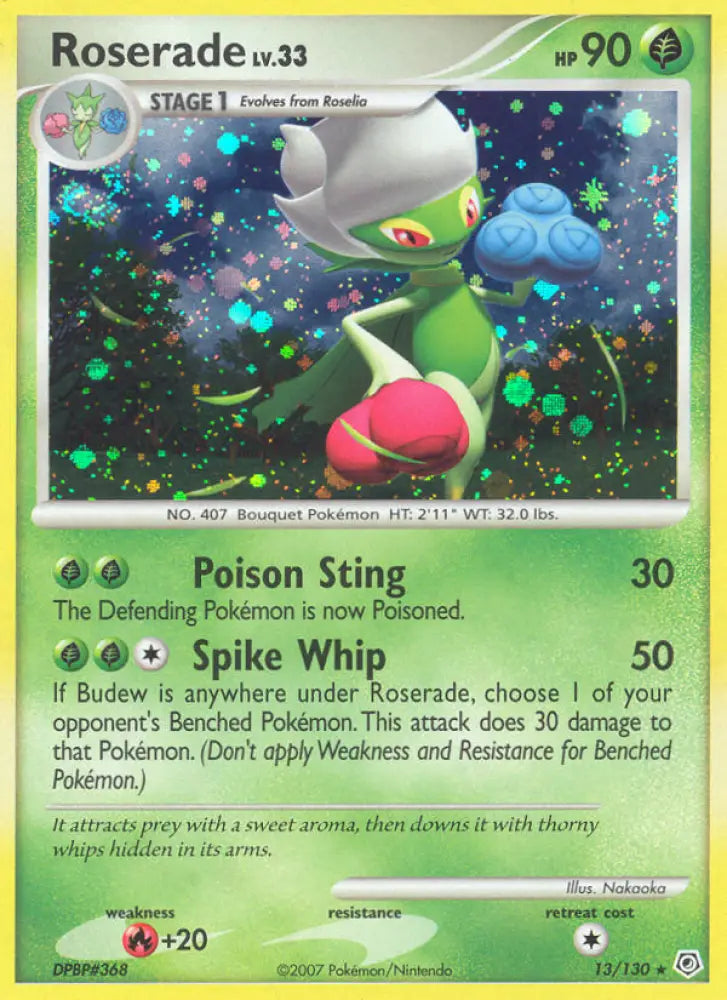 Roserade (13/130) [Diamond & Pearl: Base Set] - Pokemon Single