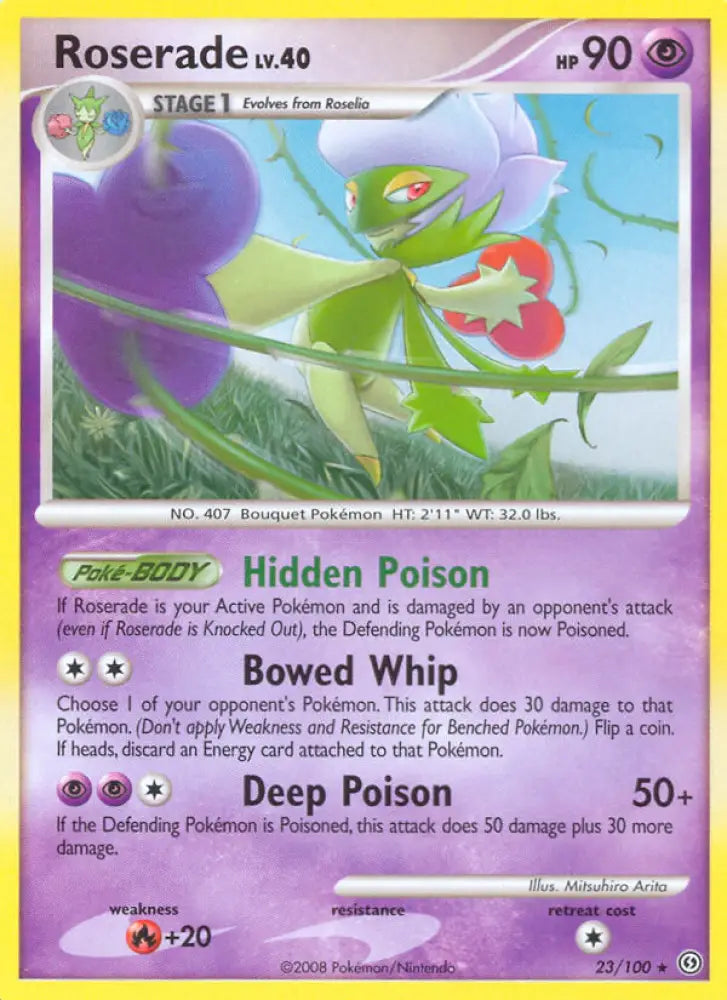 Roserade (23/100) [Diamond & Pearl: Stormfront] - Pokemon Single