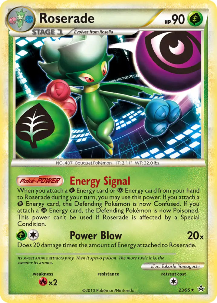 Roserade (23/95) [HeartGold & SoulSilver: Unleashed] - Pokemon Single