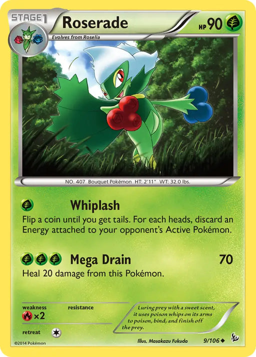 Roserade (9/106) [XY: Flashfire] - Pokemon Single