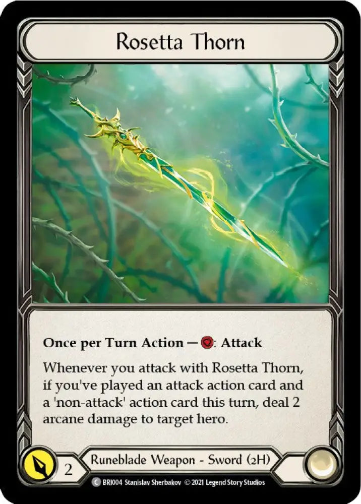 Rosetta Thorn [Tales of Aria Blitz Deck] 1st Edition Normal - Flesh And Blood Single