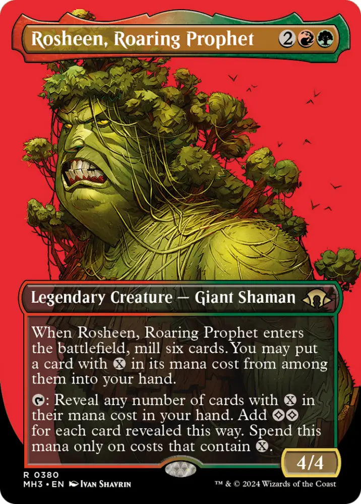 Rosheen Roaring Prophet (Borderless) [Modern Horizons 3] - MTG Single