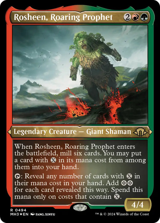 Rosheen Roaring Prophet (Foil Etched) [Modern Horizons 3] - MTG Single