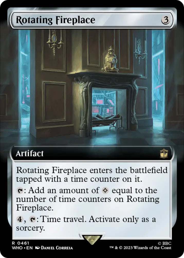 Rotating Fireplace (Extended Art) [Doctor Who] - MTG Single