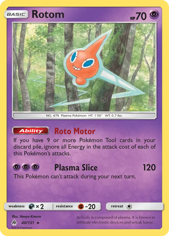 Rotom (40/131) [Sun & Moon: Forbidden Light] - Pokemon Single