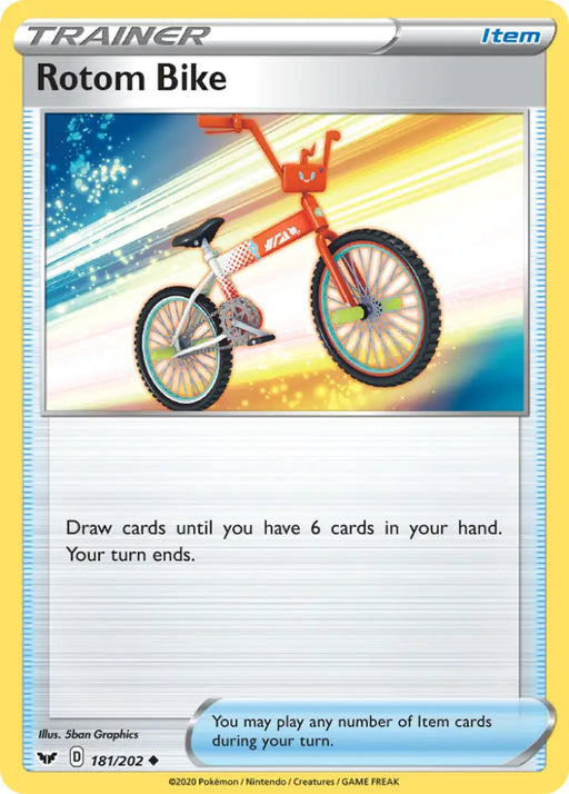 Rotom Bike (181/202) [Sword & Shield: Base Set] - Pokemon Single