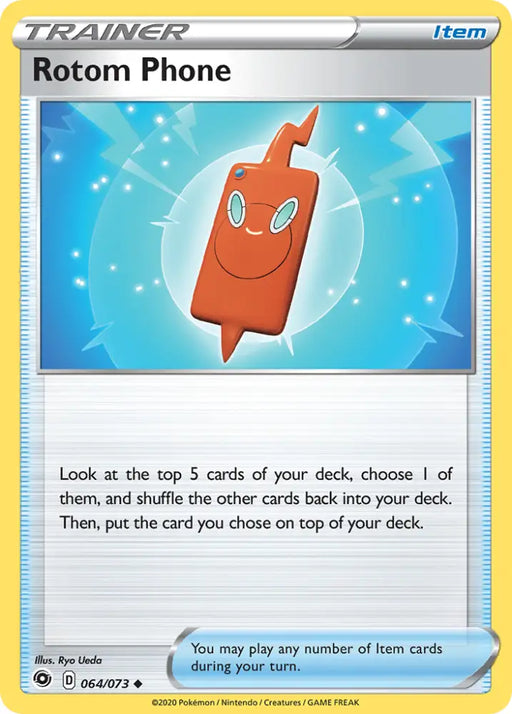Rotom Phone (064/073) [Sword & Shield: Champion’s Path] - Pokemon Single