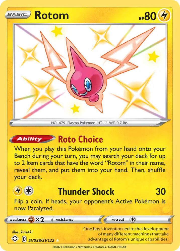 Rotom (SV038/SV122) [Sword & Shield: Shining Fates] - Pokemon Single