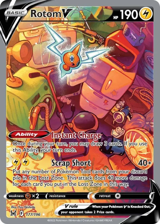 Rotom V (177/196) [Sword & Shield: Lost Origin] - Pokemon Single