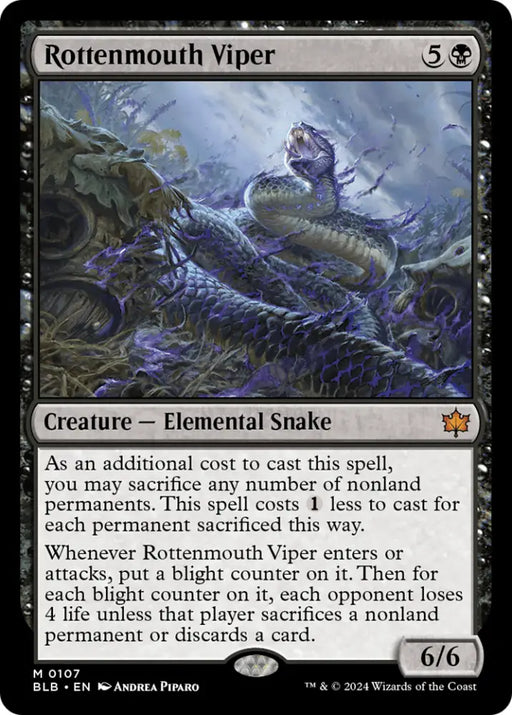 Rottenmouth Viper [Bloomburrow] - MTG Single