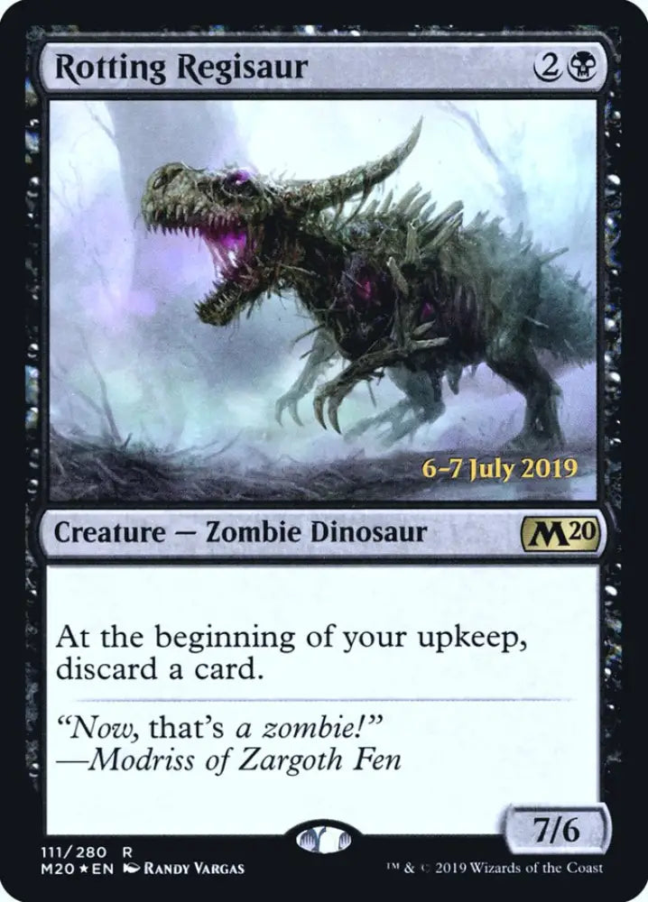 Rotting Regisaur [Core Set 2020 Prerelease Promos] - MTG Single