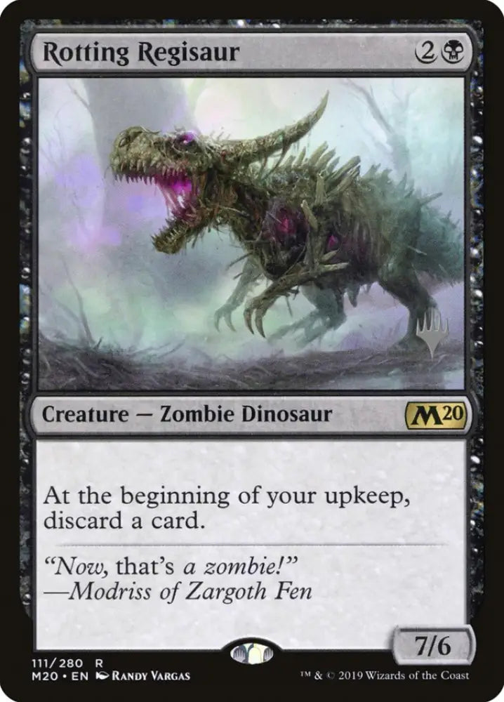 Rotting Regisaur (Promo Pack) [Core Set 2020 Promos] - MTG Single