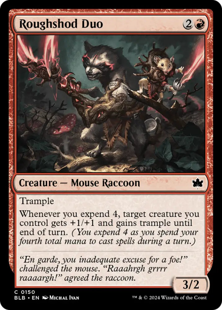 Roughshod Duo [Bloomburrow] - MTG Single