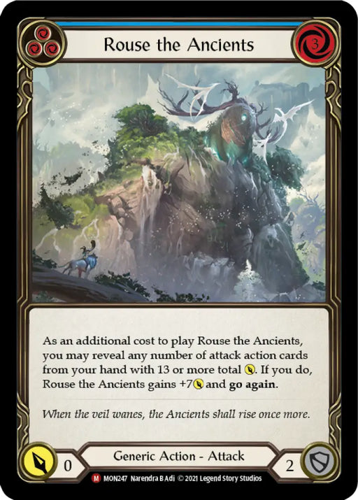 Rouse the Ancients [Monarch 1st Edition] 1st Edition Rainbow Foil - Flesh And Blood Single
