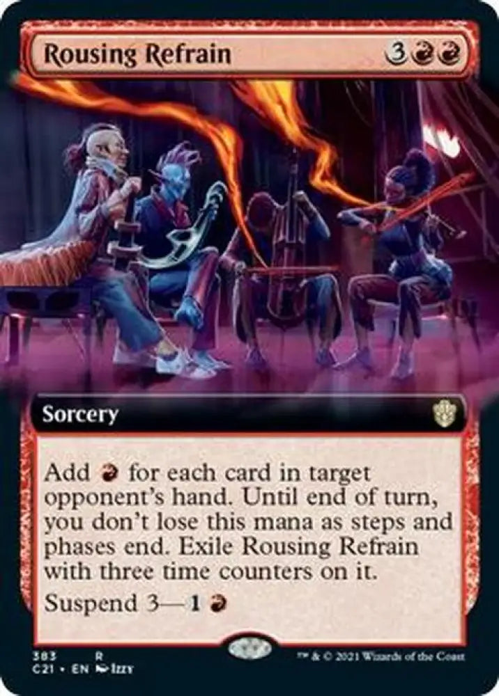 Rousing Refrain (Extended Art) [Commander 2021] - MTG Single