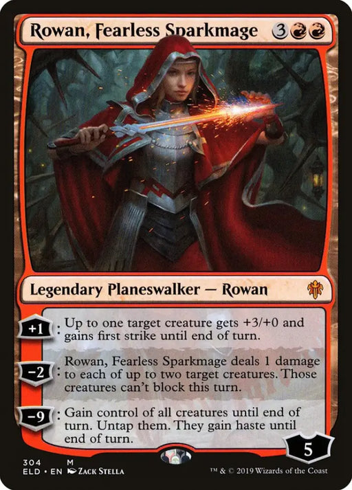 Rowan Fearless Sparkmage [Throne of Eldraine] - MTG Single