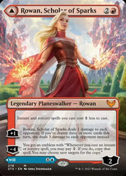 Rowan Scholar of Sparks // Will Scholar of Frost (Borderless) [Strixhaven: School of Mages] - MTG Single
