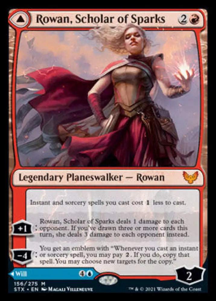 Rowan Scholar of Sparks // Will Scholar of Frost [Strixhaven: School of Mages] - MTG Single
