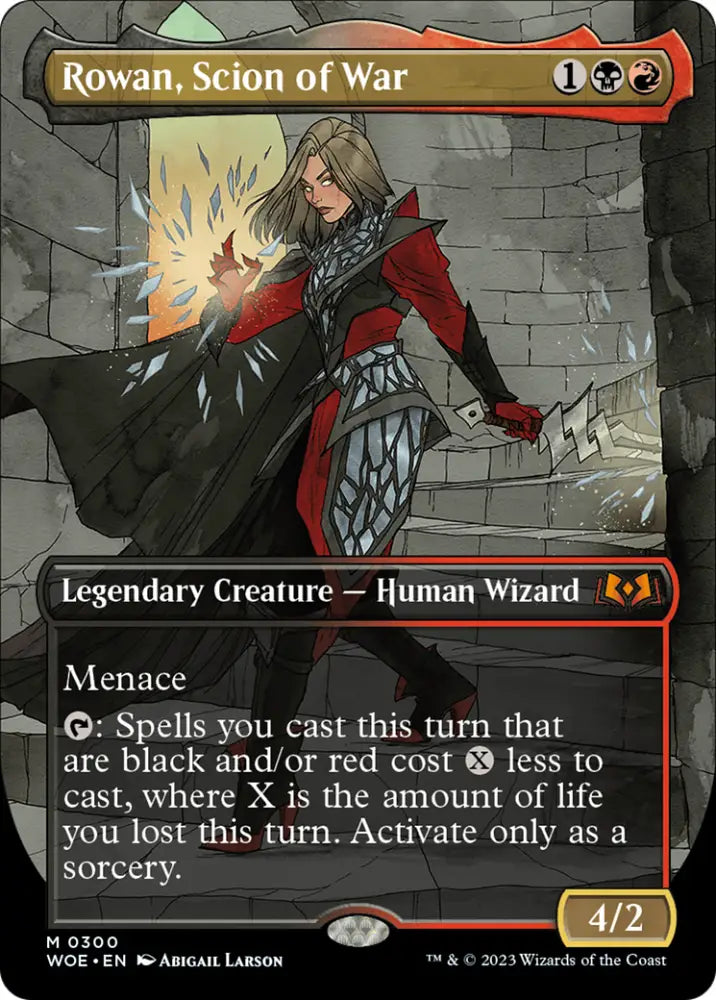 Rowan Scion of War (Borderless Alternate Art) [Wilds of Eldraine] - MTG Single