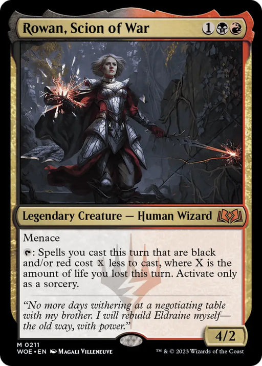 Rowan Scion of War [Wilds of Eldraine] - MTG Single