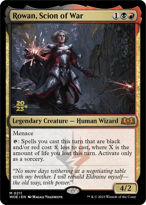 Rowan Scion of War [Wilds of Eldraine Prerelease Promos] - MTG Single