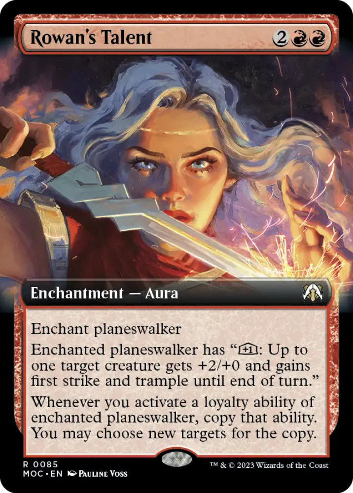 Rowan’s Talent (Extended Art) [March of the Machine Commander] - MTG Single