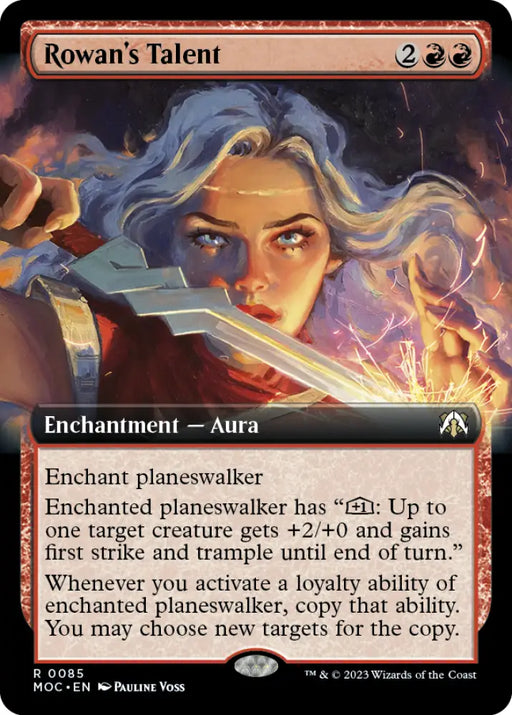 Rowan’s Talent (Extended Art) [March of the Machine Commander] - MTG Single