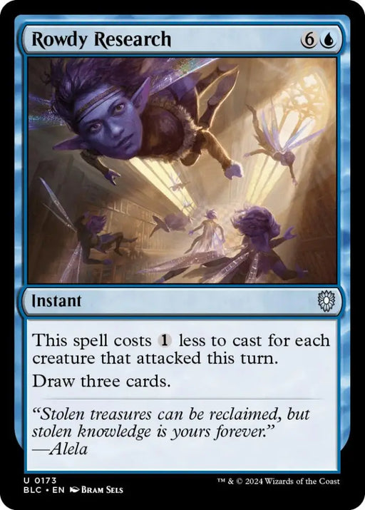 Rowdy Research [Bloomburrow Commander] - MTG Single