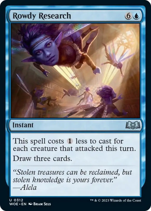 Rowdy Research [Wilds of Eldraine] - MTG Single
