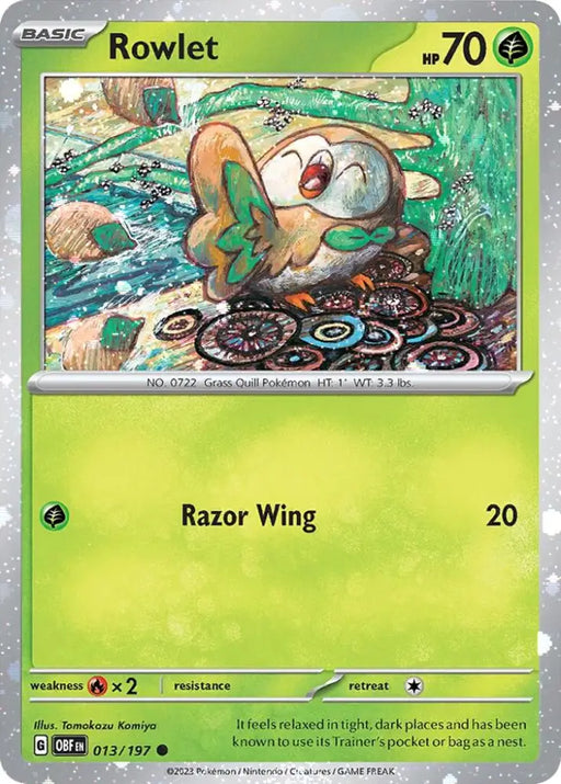 Rowlet (013/197) (Cosmos Holo) [Miscellaneous Cards] - Pokemon Single