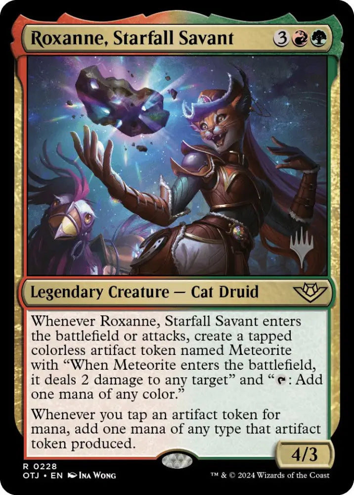 Roxanne Starfall Savant (Promo Pack) [Outlaws of Thunder Junction Promos] - MTG Single