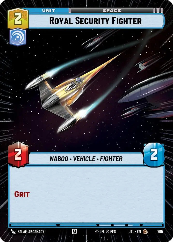 Royal Security Fighter (Hyperspace Foil) (795) [Jump to Lightspeed] - Star Wars: Unlimited Single