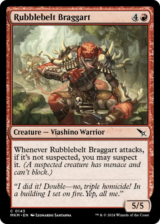 Rubblebelt Braggart [Murders at Karlov Manor] - MTG Single