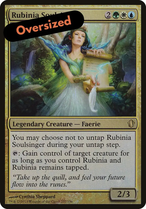 Rubinia Soulsinger (Oversized) [Commander 2013 Oversized] - MTG Single
