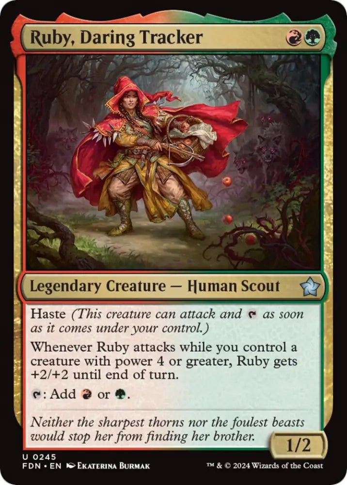 Ruby Daring Tracker [Foundations] - MTG Single
