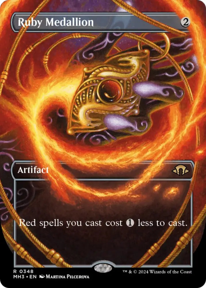Ruby Medallion (Borderless) [Modern Horizons 3] - MTG Single