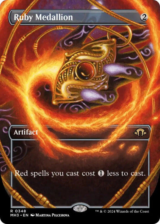 Ruby Medallion (Borderless) [Modern Horizons 3] - MTG Single