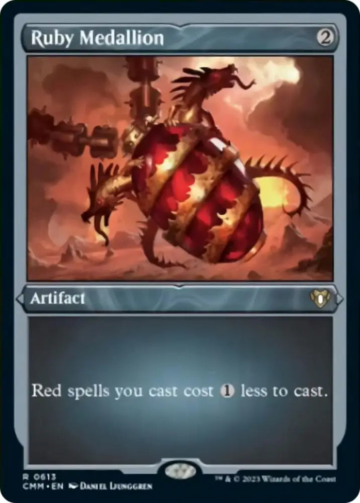 Ruby Medallion (Foil Etched) [Commander Masters] - MTG Single