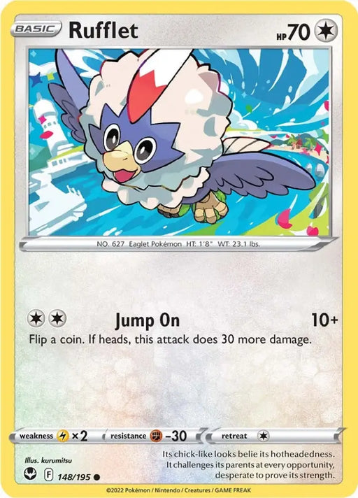 Rufflet (148/195) [Sword & Shield: Silver Tempest] - Pokemon Single