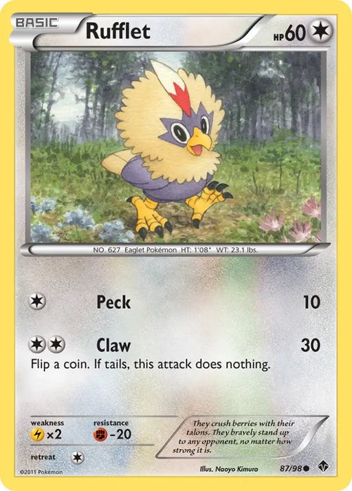 Rufflet (87/98) [Black & White: Emerging Powers] - Pokemon Single