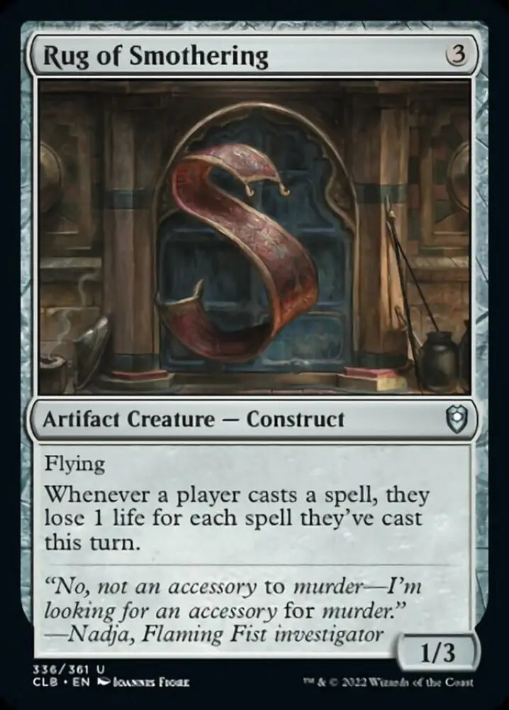 Rug of Smothering [Commander Legends: Battle for Baldur’s Gate] - MTG Single