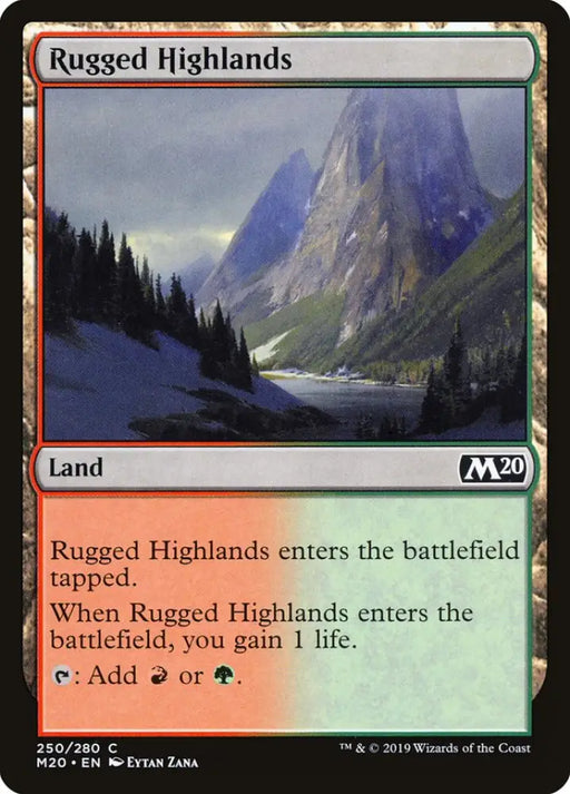 Rugged Highlands [Core Set 2020] - MTG Single